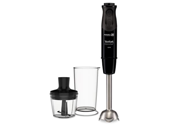 Tefal Optichef HB6418, Stavmixer, 0,8 l, Pulsfunktion, 800 W, Svart, Grå