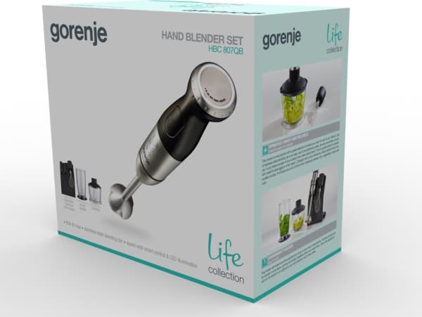Gorenje Life Collection HBC807QB - Handmixer - 800 W - svart