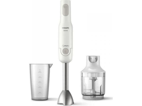 Philips Daily Collection HR2535/00 ProMix-sauvasekoitin, Upotettava sekoitin, 650 W, Harmaa, Valkoinen
