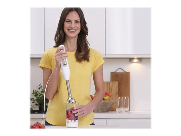 Braun MultiQuick 7 0X22111421, Upotettava sekoitin, 0,6 L, 1,2 m, 1000 W, Valkoinen