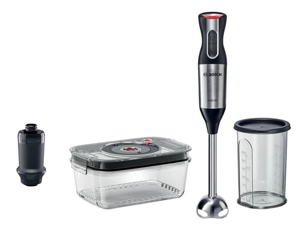 Bosch MSM6S20B, Käsisekoitin, Musta, Hopea, Vaivaus, Sekoitus, Muovi, Ruostumaton teräs, Metalli, 1000 W