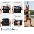 Miniatyrbild 6 av 10: Spigen 2-Pack Universal Vattentät Midjeväska A620 - Svart
