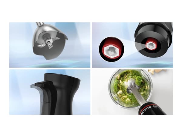 Bosch Serie | 4 ErgoMaster MSM4B610 - Handmixer - 1 kW - piano black/anthracite