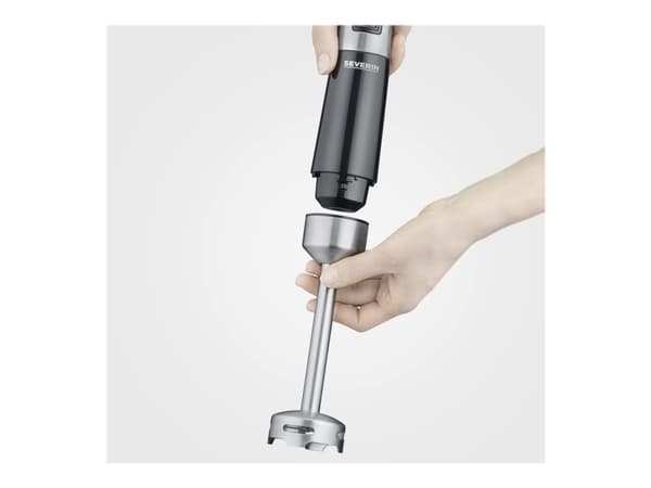 Severin SM 3772, Upotettava sekoitin, 0,7 L, 600 W, Musta, Ruostumaton teräs