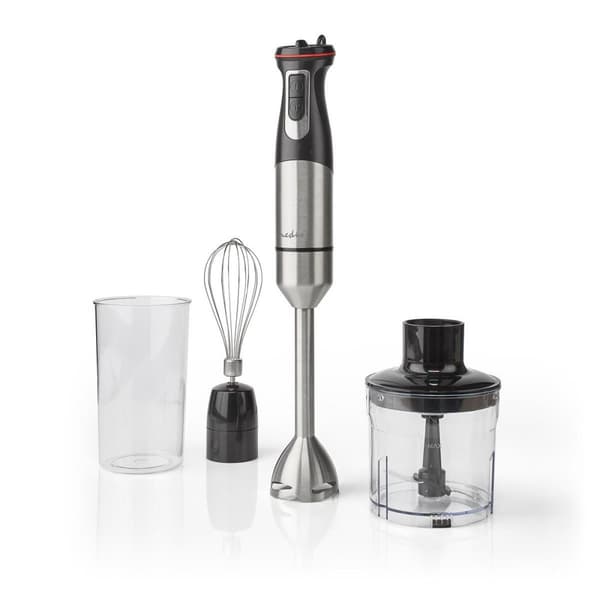Nedis Hand Blender | 800 W | Hastighedsindstillinger: Variabel hastighedskontrol | Chopper | Aluminium / Sort