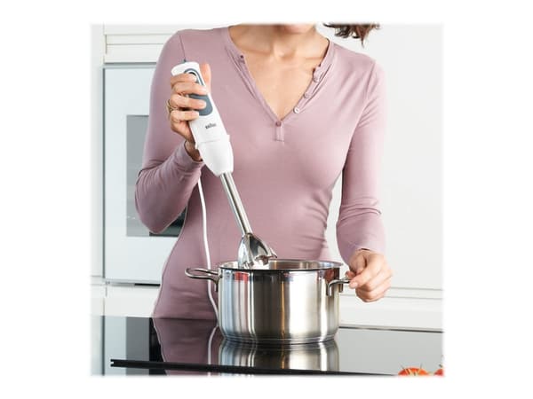 Braun Multiquick 3 Vario MQ 3105B - Håndmikser - 750 W - white/charcoal gray