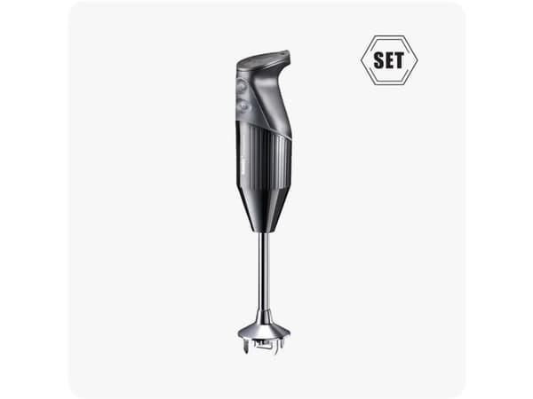Bamix SwissLine, Stavmixer, Iskrossning, 1,8 m, 200 W, Svart