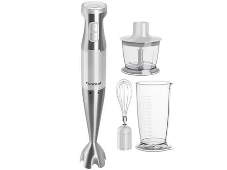 Concept TM4910, Stavmixer, 0,8 l, 1000 W, Rostfritt stål, Vit
