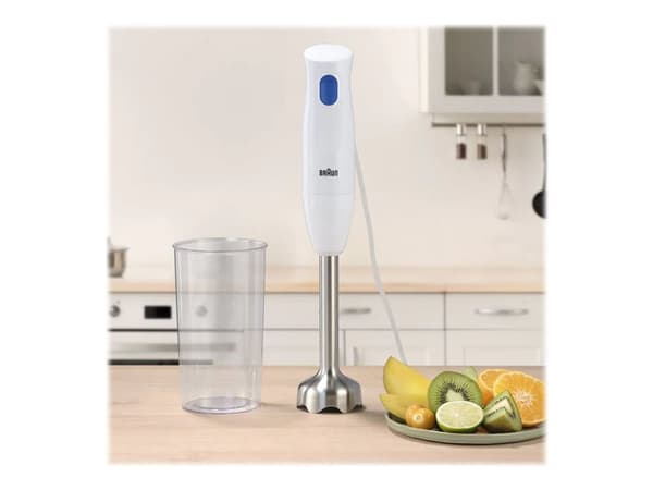 Braun MultiQuick 1 MQ10.001M, Upotettava sekoitin, 0,6 L, 1,2 m, 450 W, Sininen, Valkoinen