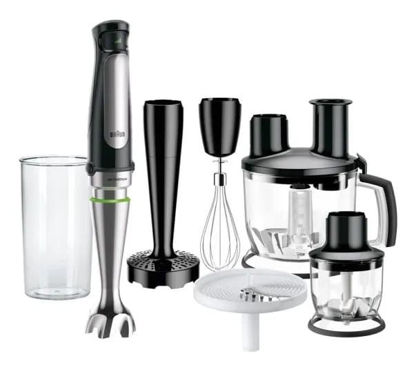Braun Multiquick 7 MQ 7087X - Handmixer - 1 kW - "high-end"-svart/borstat rostfritt stål