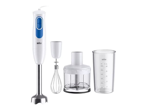 Braun MultiQuick 2 MQ20236MWH - Handmixer - 600 W - vit / blå