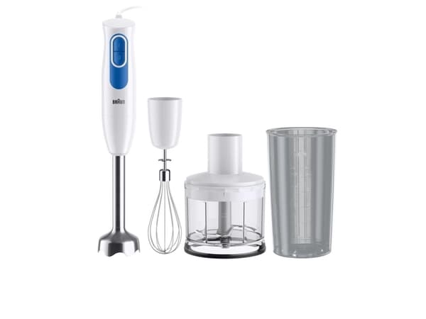 Braun MultiQuick 2 MQ20236MWH, Stav Mikser, 0,5 l, 1,2 m, 600 W, Blå, Hvit