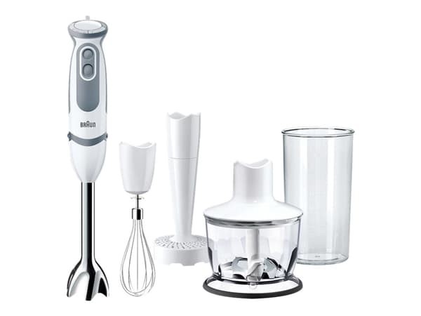 Braun MultiQuick 5 MQ5237WH, Tehosekoitin, 0,5 L, 1,2 m, 1000 W, Valkoinen