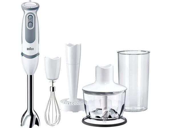 Braun MultiQuick 5 MQ5237WH, Tehosekoitin, 0,5 L, 1,2 m, 1000 W, Valkoinen