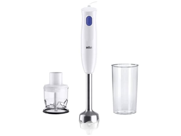 Braun Multiquick 1 MQ10.201M WH - Håndmikser - 450 W - hvit/blå
