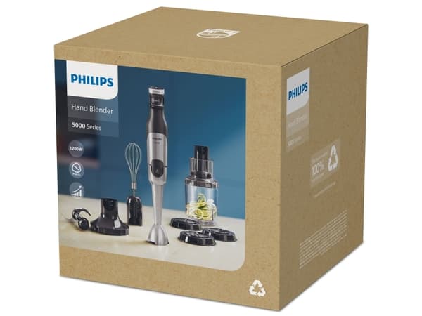 Philips Series 5000 HR2684 - Håndmikser - 1.2 kW - svart