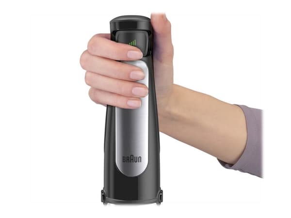 Braun Multiquick 7 MQ 7075X - Handmixer - 1 kW - premiumsvart/borstat rostfritt stål