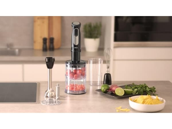 Braun MultiQuick 5 MQ55.254MBK, Immersionsmixer, 0,5 L, Krossning av is, 1000 W, Svart, Rostfritt stål