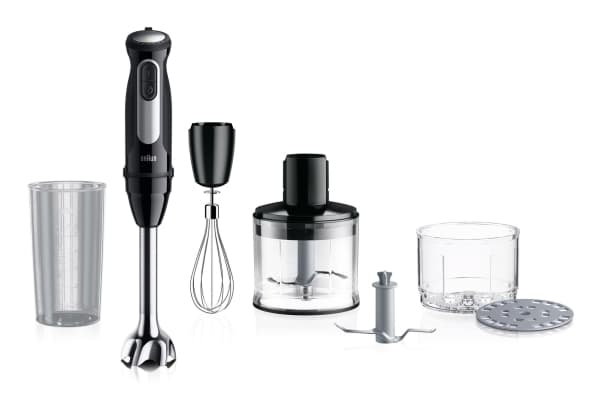 Braun MultiQuick 5 MQ55.254MBK, Immersionsmixer, 0,5 L, Krossning av is, 1000 W, Svart, Rostfritt stål