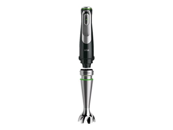 Braun MultiQuick 9 MQ9138XI, Stavmixer, 0,6 l, Iskrossning, 1,2 m, 1200 W, Svart, Rostfritt stål
