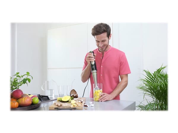 Braun MultiQuick 9 MQ9138XI, Stavmixer, 0,6 l, Iskrossning, 1,2 m, 1200 W, Svart, Rostfritt stål
