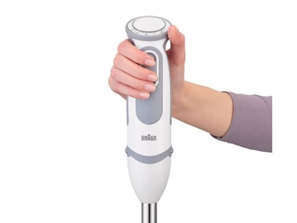 Braun MQ 5207, Stav Mikser, 0,6 l, 1,2 m, 1000 W, Grå, Hvit