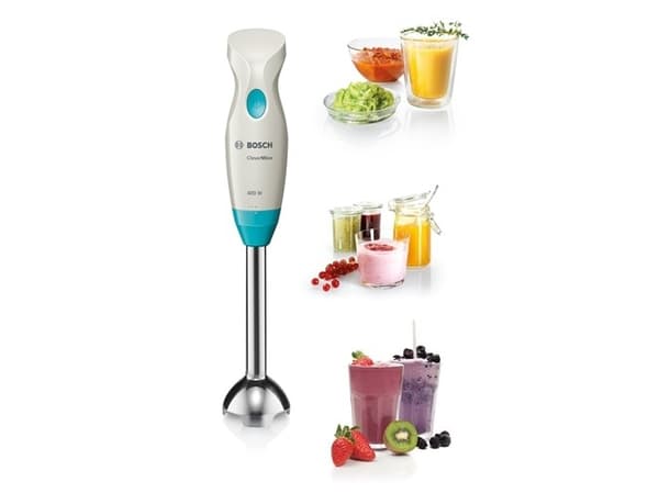 Bosch MSM2410D, Knappar, Stavmixer, Blå, Grå, 1,5 m, CE, Plast