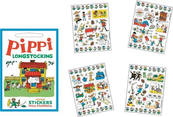 Barbo Toys - Pippi Stickers Villa Villekulla w. 140 sticker