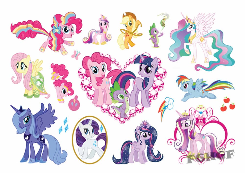 15 st BØRN tatoveringer MY LITTLE PONY tatovering Tattoo