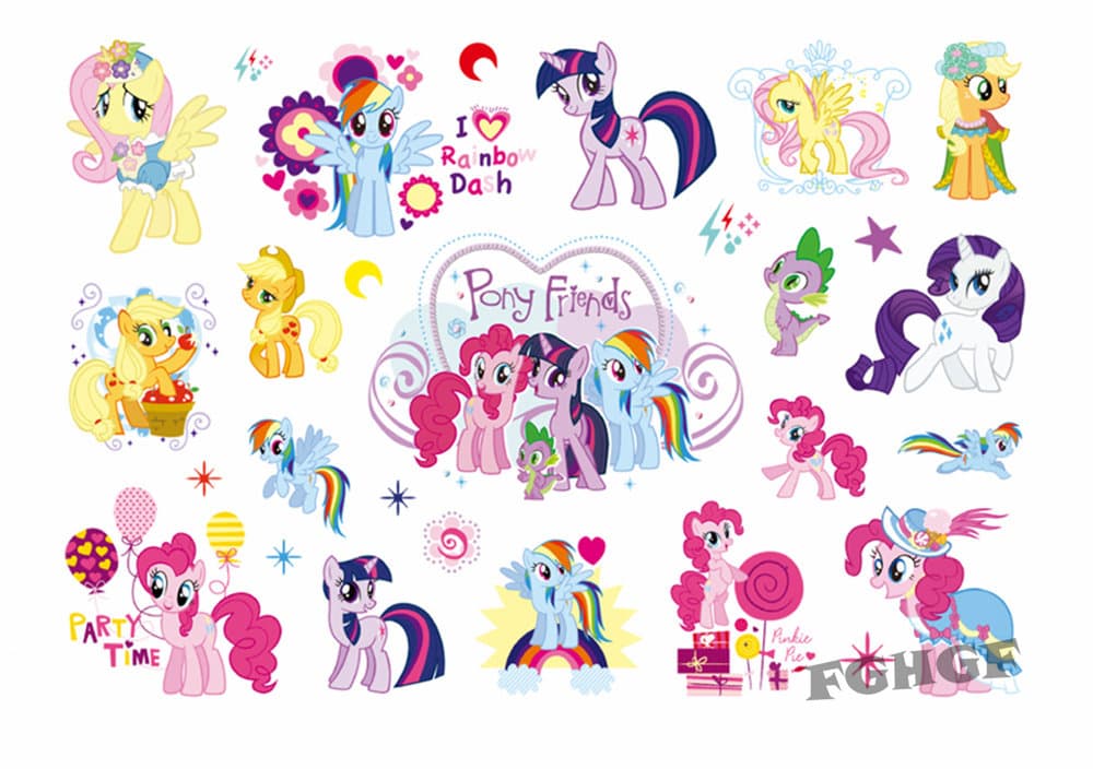 15 st BØRN tatoveringer MY LITTLE PONY tatovering Tattoo