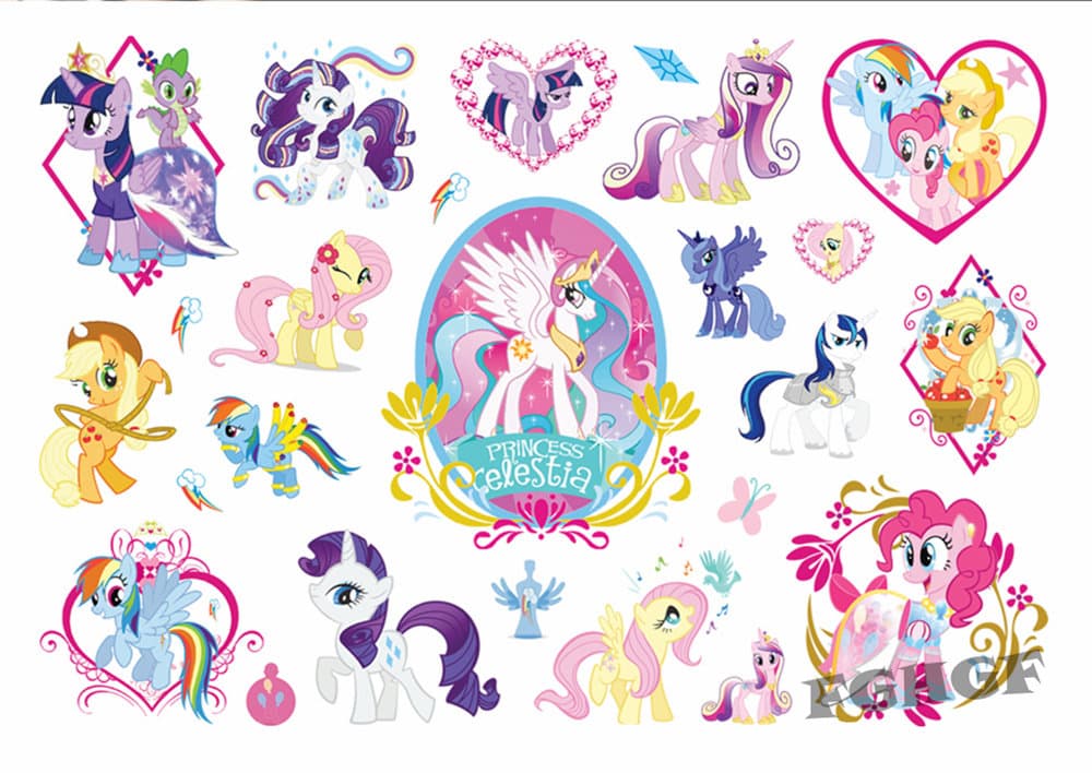 15 st BØRN tatoveringer MY LITTLE PONY tatovering Tattoo