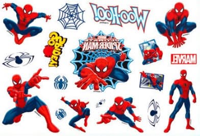 15 st BØRN tatoveringer SPIDERMAN tatovering Tattoo