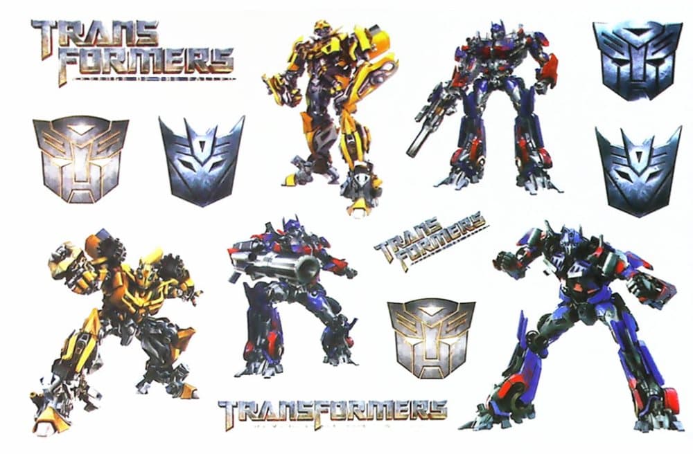 12 st BØRN tatoveringer TRANSFORMERS tatovering Tattoo
