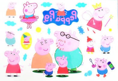 12 st BØRN tatoveringer PEPA PIG tatovering Tattoo