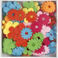 Miniatyrbillede 4 af 5: Filtblomster, str. 35x45 mm, tykkelse 1,2 mm, 135 stk./ 1 pk.