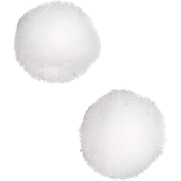 Pomponer, diam. 20 mm, hvid, 100 stk./ 1 pk.