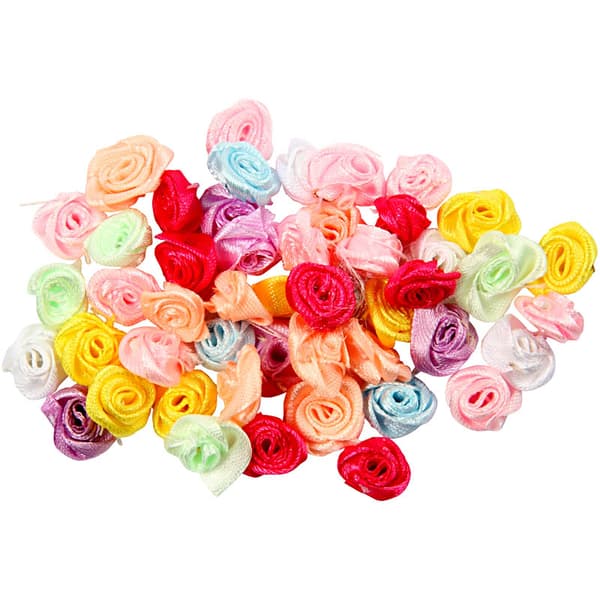 Rosor Satin Mix dia 14-18 mm 50 st