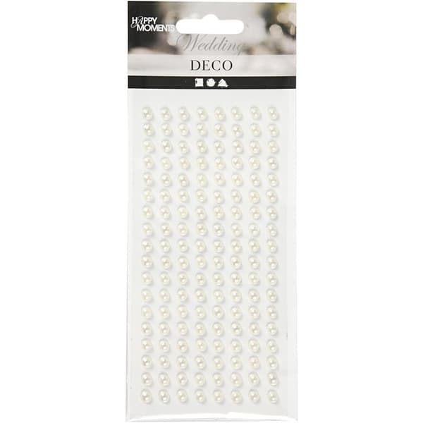 Halvpärlor självhäftande 5 mm 144-pack