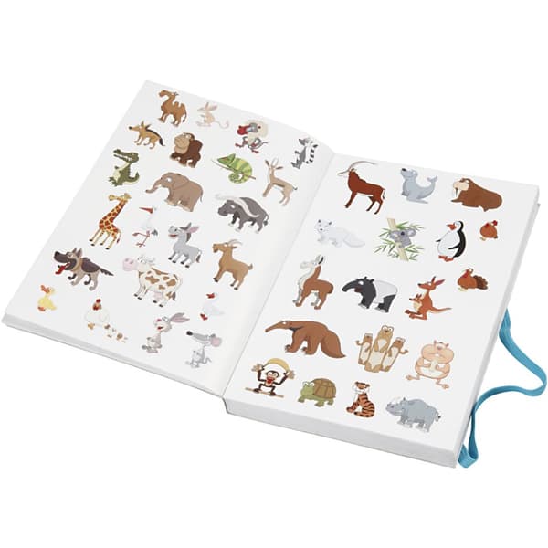 Bok Med Stickers | 11,5x17x1,5 cm | 80 Sidor