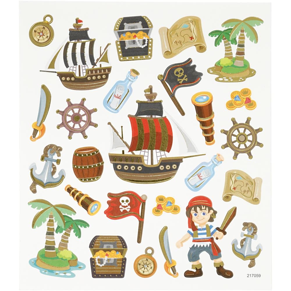 Stickers - 15 x 16,5 cm - Pirater