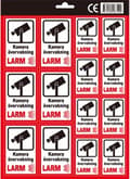 Miniatyrbild 1 av 2: Stickers Larm dekal klister larm inbrottslarm kamera
