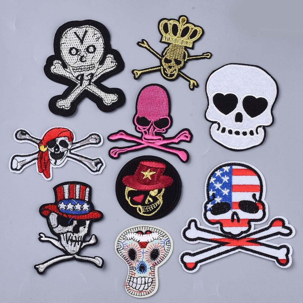Applikation Tygmärke Skulls