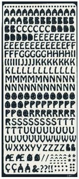 Stickers Peel Off’s - Alfabet Svart