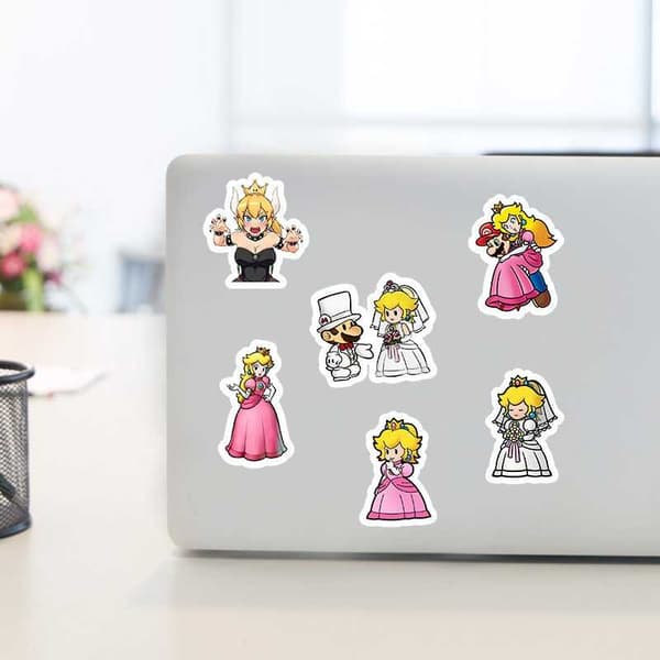50-PACK Nintendo Super Mario Vattentåliga Klistermärken