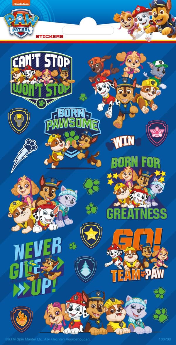 Paw patrol 18 kpl tarra tarroja