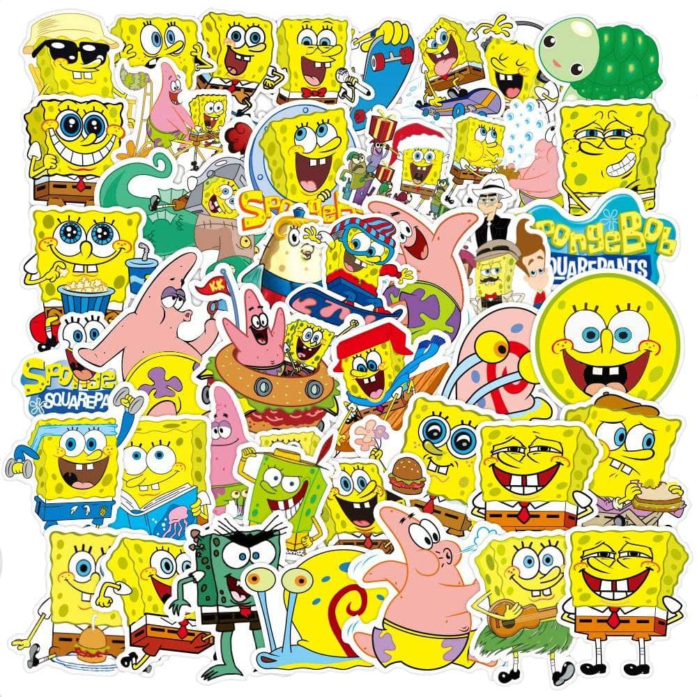 100x Klistermärken - SpongeBob SquarePants