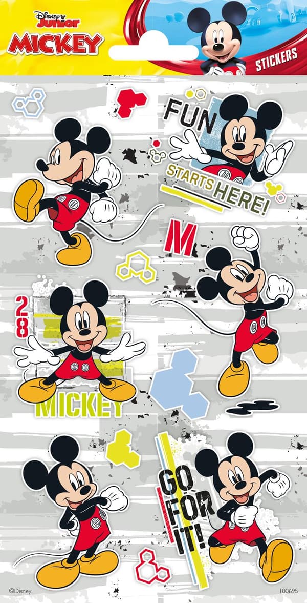 Mickey mouse 10 st glittriga klistermärken klistermärke musse