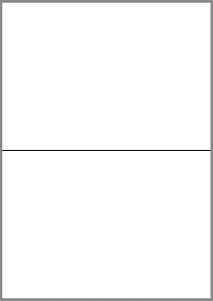 Etiketter UNI 2 - 148,5x210 mm - 100 st