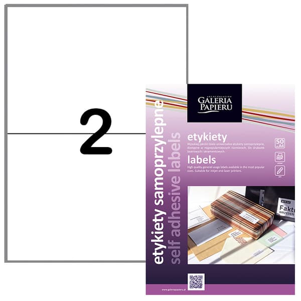 Etiketter UNI 2 - 148,5x210 mm - 100 st