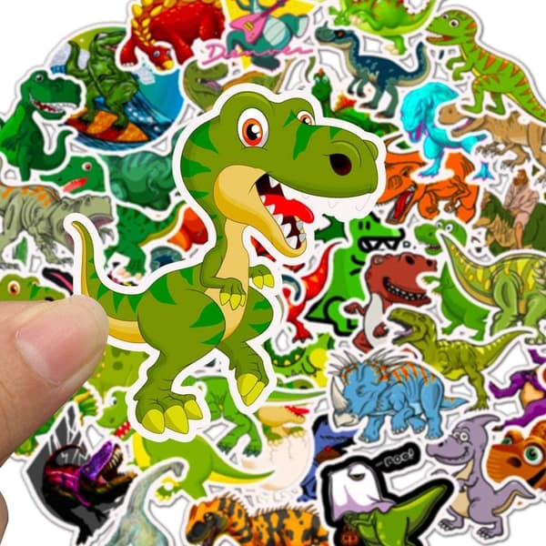 50x Klistermærker og Dekaler - Dinosaurer